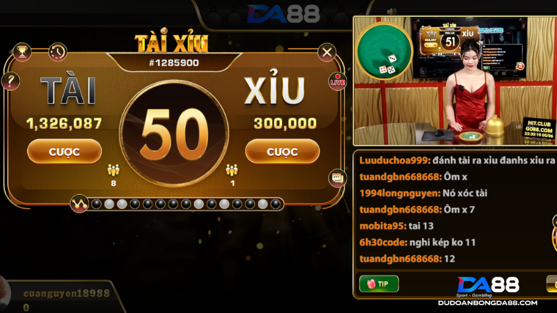 Tựa game tài xỉu đẳng cấp tại live casino