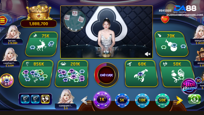 Bầu cua live casino vô cùng hấp dẫn