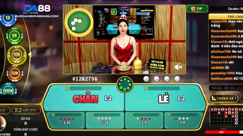 Xóc đĩa live casino chất lượng đỉnh cao