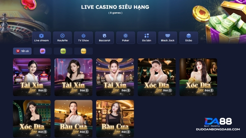 Tổng hợp những tựa game siêu hot tại Evolution 