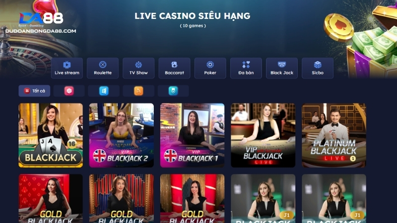 Hệ thống trò chơi sảnh Vivo Gaming đa dạng phong phú