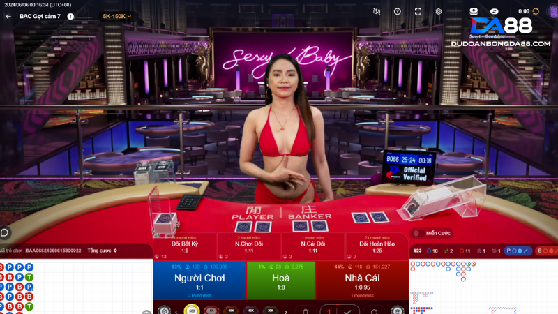 Baccarat live Ebet với các cô em nóng bỏng