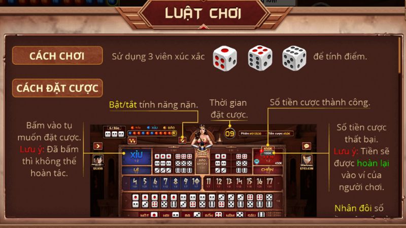 Quy tắc chơi game Sicbo Wonder đầy đủ nhất